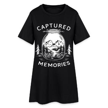 Souvenirs capturés - Paysage naturel dans un verre - Robe T-shirt Femme - noir - Devant