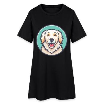 Maremme chien de berger chien race dessin animé Kawaii Clipart - Robe T-shirt Femme - noir - Devant