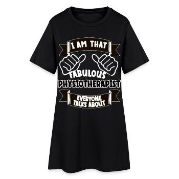 Kinésithérapeute Drôle Dicton Cadeau - Robe T-shirt Femme - noir - Devant
