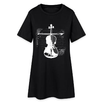 Violoniste - Robe T-shirt Femme - noir - Devant