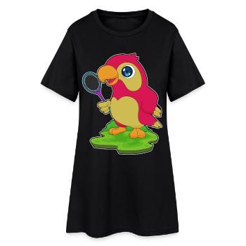 Raquette de tennis Parrot - Robe T-shirt Femme - noir - Devant