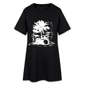 Percussion - Robe T-shirt Femme - noir - Devant