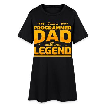 Programmer Father - Women’s T-Shirt Dress - black - Front