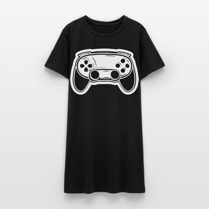 Video Game Controller Drawing Women’s T-Shirt Dress