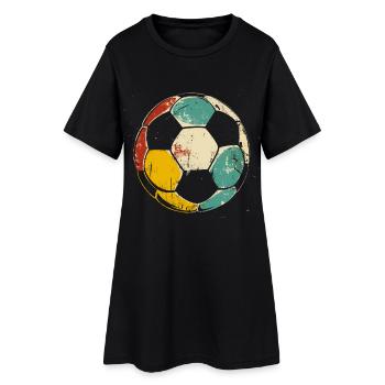 Soccer Illustration - Women’s T-Shirt Dress - black - Front