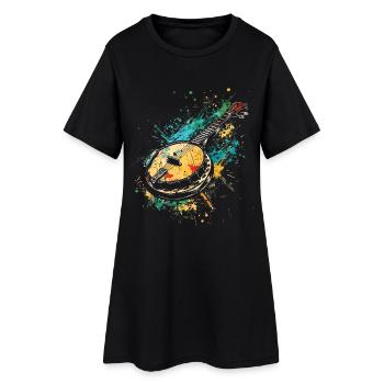 Banjo Graffiti - Robe T-shirt Femme - noir - Devant