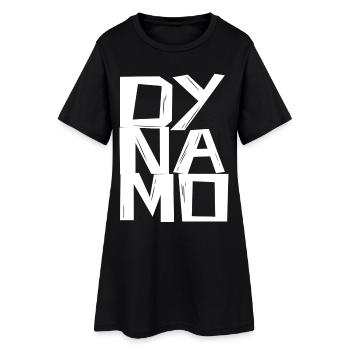 -DY-NA-MOs- - Frauen T-Shirt-Kleid - Schwarz - Vorne