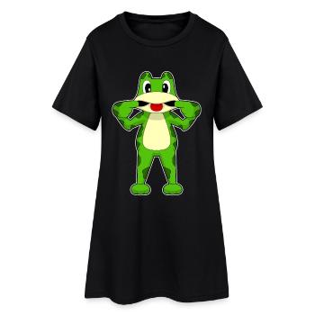 Drôle de grenouille - Robe T-shirt Femme - noir - Devant