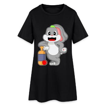 Battes de cricket Bunny Cricket - Robe T-shirt Femme - noir - Devant