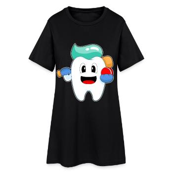 Tooth Cricket Cricket Bat - Robe T-shirt Femme - noir - Devant