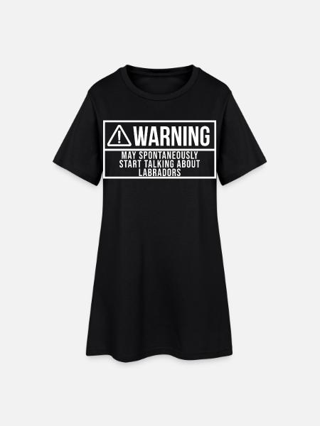 Labrador Labrador Labrador - Robe T-shirt Femme - noir