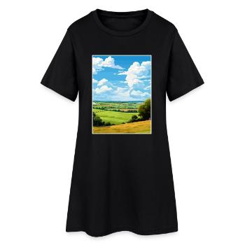 Kent Downs Aonb Affiche de voyage Souvenir Peinture WPA - Robe T-shirt Femme - noir - Devant