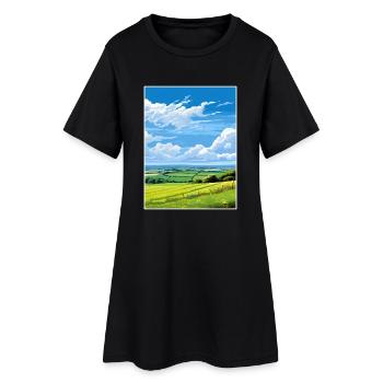 Affiche de voyage East Devon Aonb Souvenir Paint WPA - Robe T-shirt Femme - noir - Devant