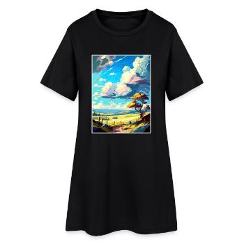High Weald Anob Affiche de voyage Peinture Souvenir WPA - Robe T-shirt Femme - noir - Devant