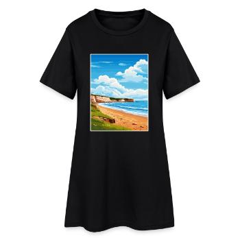 Affiche de voyage East Devon Aonb Souvenir Paint WPA - Robe T-shirt Femme - noir - Devant