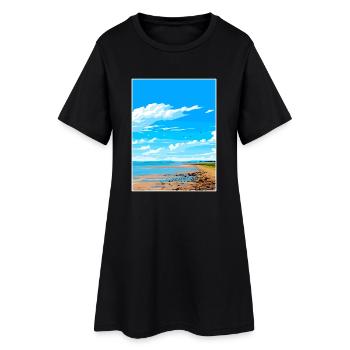 Solway Coast Aonb Affiche de voyage Souvenir Peinture WPA - Robe T-shirt Femme - noir - Devant