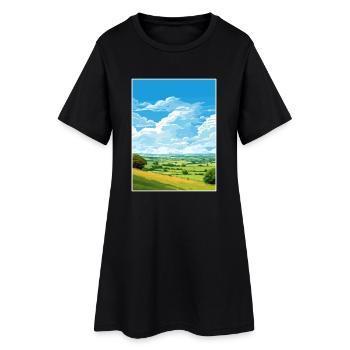 Mendip Hills Aonb Affiche de voyage Souvenir Peinture WPA - Robe T-shirt Femme - noir - Devant