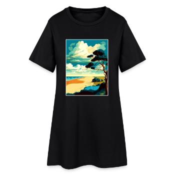 Norfolk Coast Anob Affiche de voyage Souvenir Peinture WP - Robe T-shirt Femme - noir - Devant