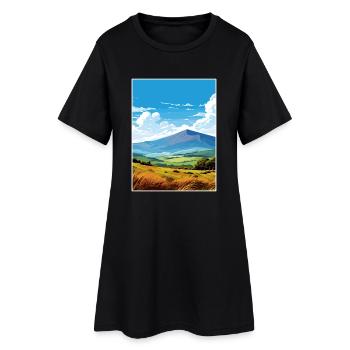 Mourne Mountains Aonb Reise Poster Souvenir WPA - Frauen T-Shirt-Kleid - Schwarz - Vorne