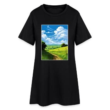 North Wessex Downs Aonb Voyage Affiche Souvenir WPA - Robe T-shirt Femme - noir - Devant