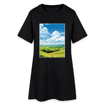 North Wessex Downs Aonb Voyage Affiche Souvenir WPA - Robe T-shirt Femme - noir - Devant