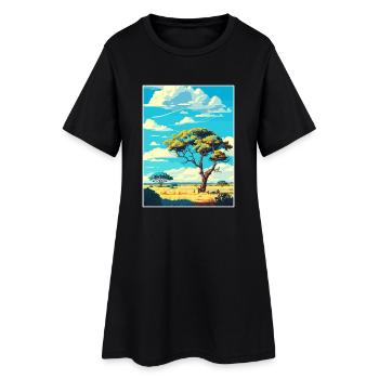 Krüger Nationalpark Südafrika Reiseposter - Frauen T-Shirt-Kleid - Schwarz - Vorne