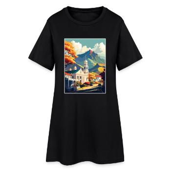 Stellenbosch Südafrika Reiseposter Souvenir - Frauen T-Shirt-Kleid - Schwarz - Vorne