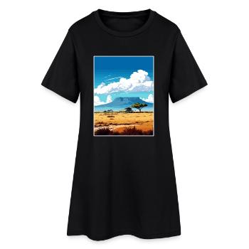 Affiche de voyage Robben Island Afrique du Sud Souvenir - Robe T-shirt Femme - noir - Devant