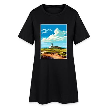 Affiche de voyage Robben Island Afrique du Sud Souvenir - Robe T-shirt Femme - noir - Devant
