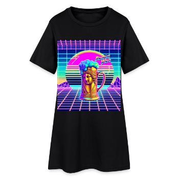 Bavarian Retro Design Folk Festival Cadeau Bière - Robe T-shirt Femme - noir - Devant