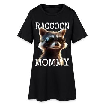 Maman raton laveur Raton laveur Fête des mères Maman raton laveur - Robe T-shirt Femme - noir - Devant