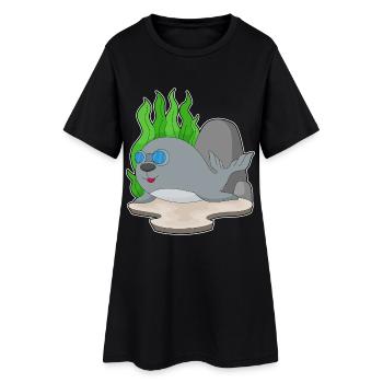 Lunettes de natation Seal Diver - Robe T-shirt Femme - noir - Devant