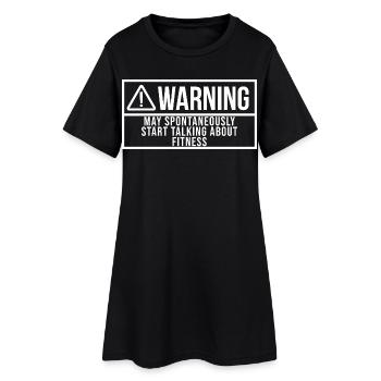 Fitness Fitness Fitness - Robe T-shirt Femme - noir - Devant