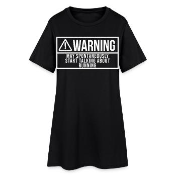 course - Robe T-shirt Femme - noir - Devant