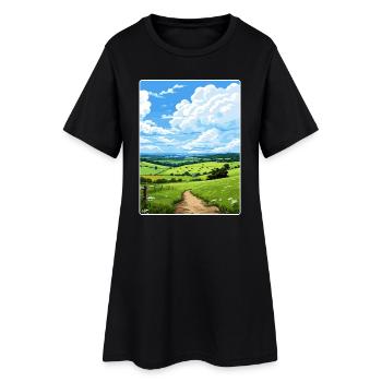 High Weald Aonb Affiche de voyage Souvenir Peinture WPA - Robe T-shirt Femme - noir - Devant