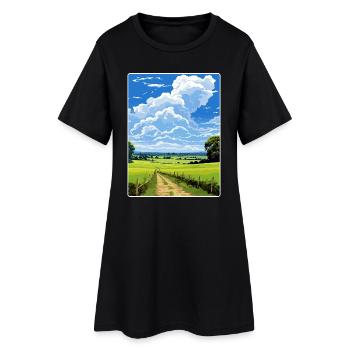 High Weald Aonb Affiche de voyage Souvenir Peinture WPA - Robe T-shirt Femme - noir - Devant