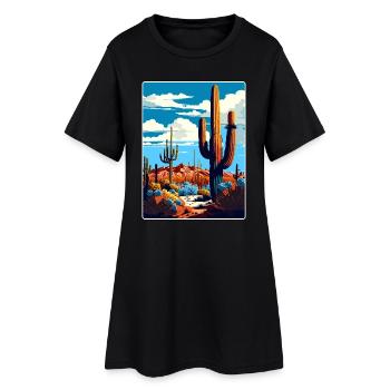 Saguaro Nationalpark Arizona Reiseposter WPA - Frauen T-Shirt-Kleid - Schwarz - Vorne