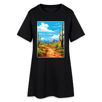 Saguaro Nationalpark Arizona Reiseposter WPA - Frauen T-Shirt-Kleid - Schwarz - Vorne