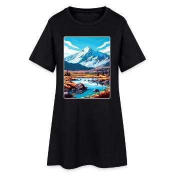 Parc national de Wrangell St Elias Affiche de voyage WPA - Robe T-shirt Femme - noir - Devant