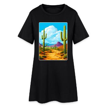 Saguaro Nationalpark Arizona Reiseposter WPA - Frauen T-Shirt-Kleid - Schwarz - Vorne