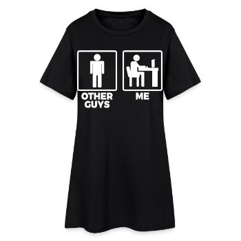 Software Engineer Stick Figures - Women’s T-Shirt Dress - black - Front
