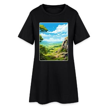 Affiche de voyage souvenir du parc national de Shenandoah - Robe T-shirt Femme - noir - Devant
