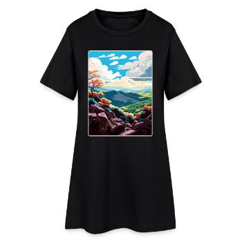 Shenandoah Nationalpark Reiseposter Souvenir - Frauen T-Shirt-Kleid - Schwarz - Vorne