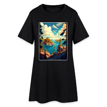 Parc national des Voyageurs Affiche de voyage Souvenir WPA - Robe T-shirt Femme - noir - Devant