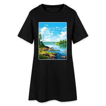 Parc national des Voyageurs Affiche de voyage Souvenir WPA - Robe T-shirt Femme - noir - Devant