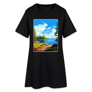 Parc national des Voyageurs Affiche de voyage Souvenir WPA - Robe T-shirt Femme - noir - Devant