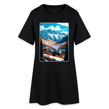 Telluride Ski Colorado Reise Poster Souvenir WPA - Frauen T-Shirt-Kleid - Schwarz - Vorne