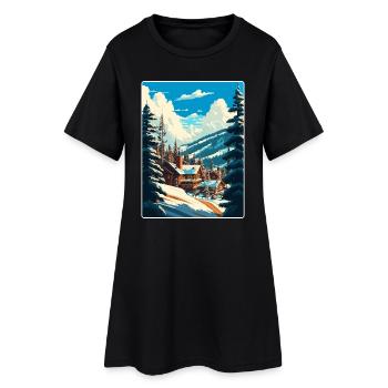 Vail station de ski Ski Voyage Poster Souvenir WPA - Robe T-shirt Femme - noir - Devant
