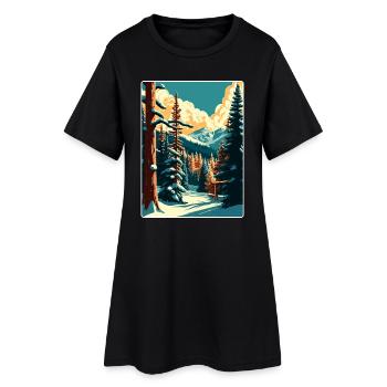 Beaver Creek Ski Reise Poster Souvenir Farbe WPA - Frauen T-Shirt-Kleid - Schwarz - Vorne