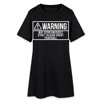 Paintball - Robe T-shirt Femme - noir - Devant